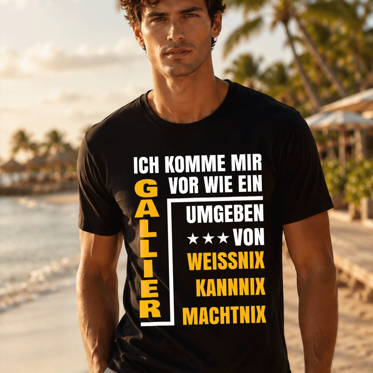 Image of I Feel Like A T-shirt, Black For Men Summer Casual T-shirt- Lightweight Tee For Seaside Vacation, Beach Resort