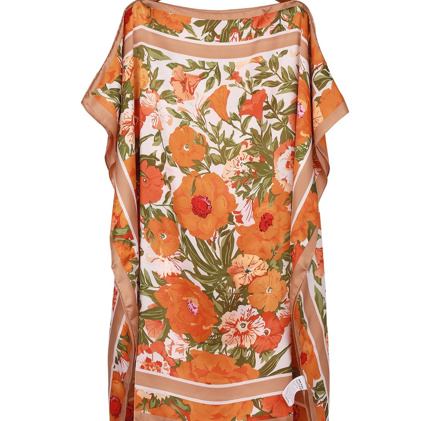 TEMU High-end Women's Summer Travel Plant Print Clothing, Bohemian Style, 26ss Mid-summer Trend