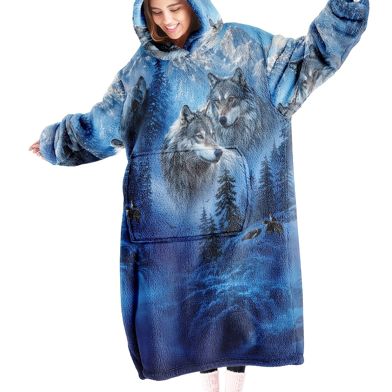 TEMU Bata con capucha para hombre, Bata de felpa unisex para , Pijama larga para hombre, Ropa casual unisex para el hogar, Bata sudadera con capucha