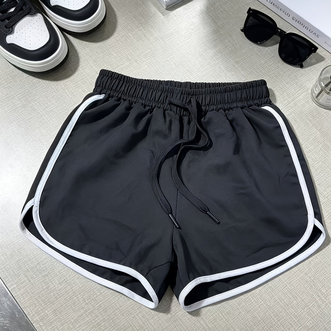 TEMU Fashion Sporty Casual Running Exercise Fitness Unisex Shorts
