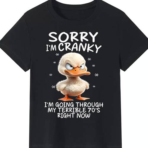 funny 70s duck graphic t shirt 100 cotton slightly stretchable crew neck tee for men women casual humorous vintage machine washable sizes s xxxl unisex clothing print shirt durable print quality funny t shirts