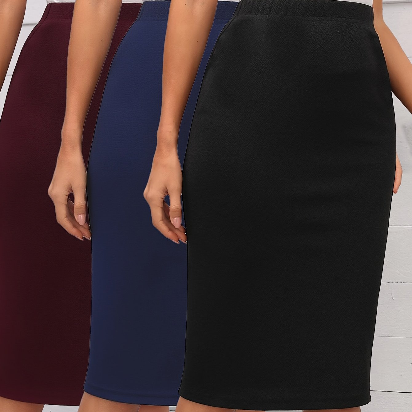 TEMU YY0916091 3pcs Jupe Élégante pour Femme