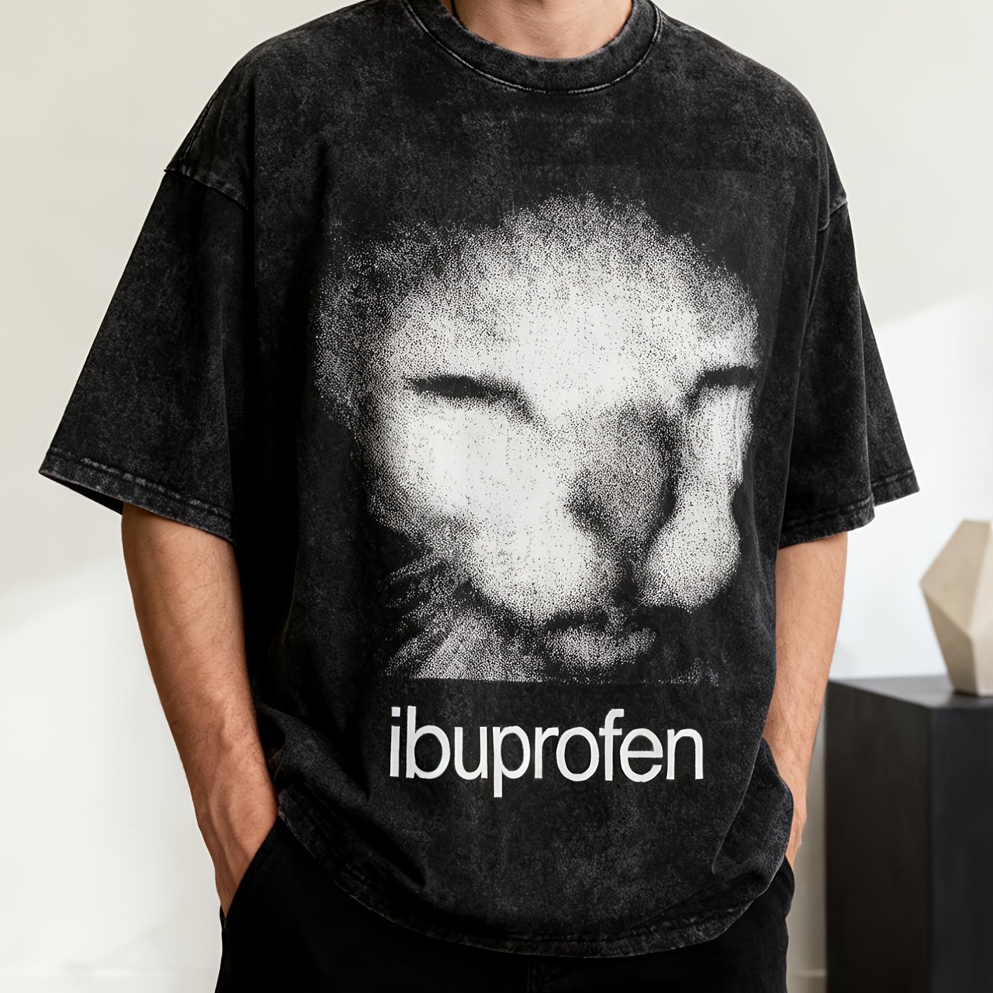 Image of Cat Meme Washed T Shirts Streetwear Hip Hop Vintage T-shirts Tees Tops For Men Women 100% Street Summer Print T-shirt Clothing Apparel Men Women Unisex Loose Street Retro Washed