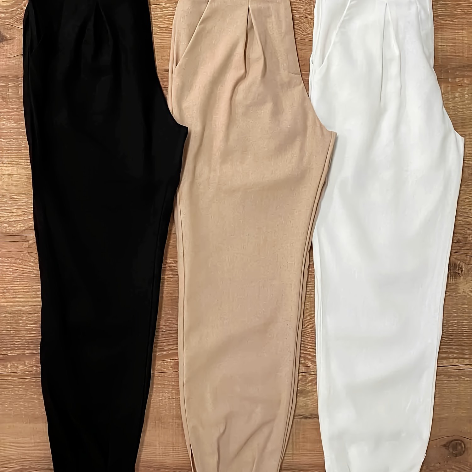 Fashionable Commuter Versatile Daily Pants Three-piece Set