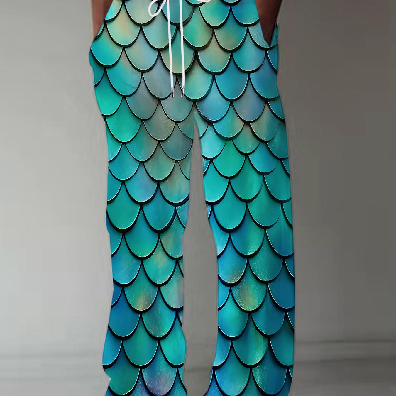 E-shop Herrenhose mit geradem Bein, europäische amerikanische modische 3D-gedruckte vielseitige Freizeithose, Sporthose, lockere Vintage-Fallhose