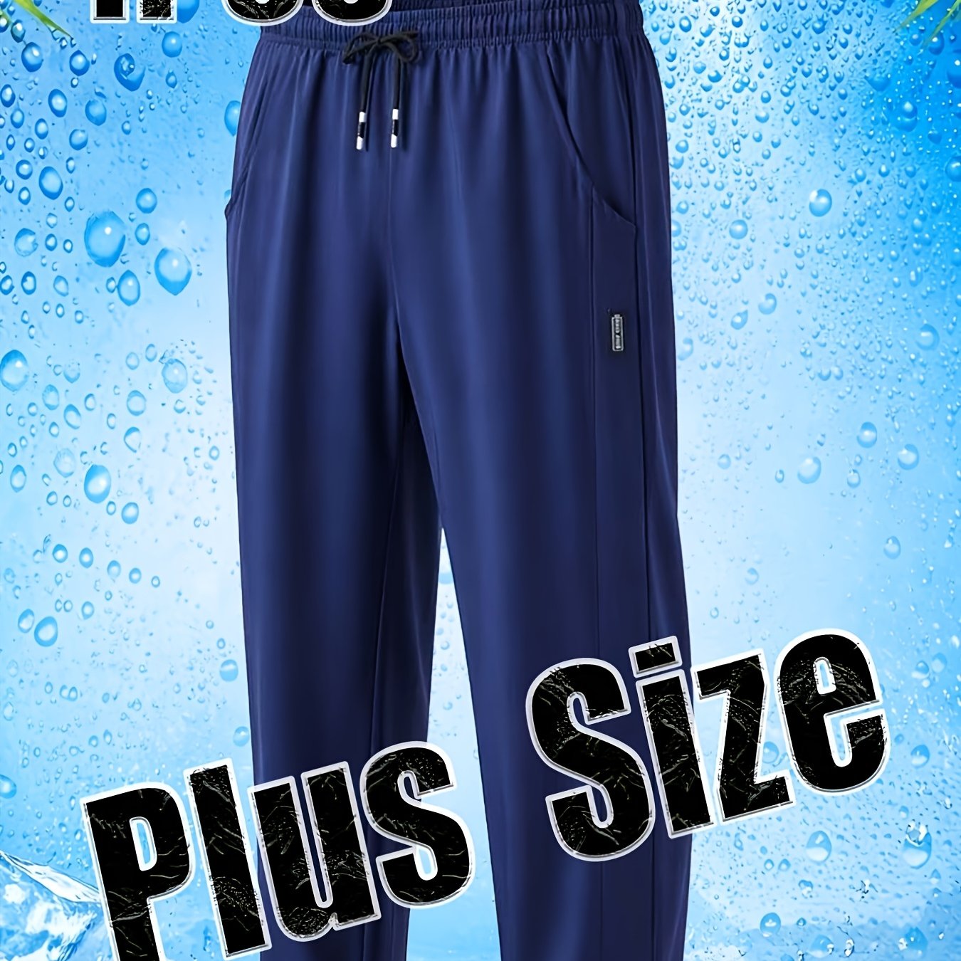 TEMU Men's Casual Sporty For Big Size Jogging Pants, Extra Large, Extra Long And Extra Wide, Fashionable And Easy, Suitable For People To Wear For