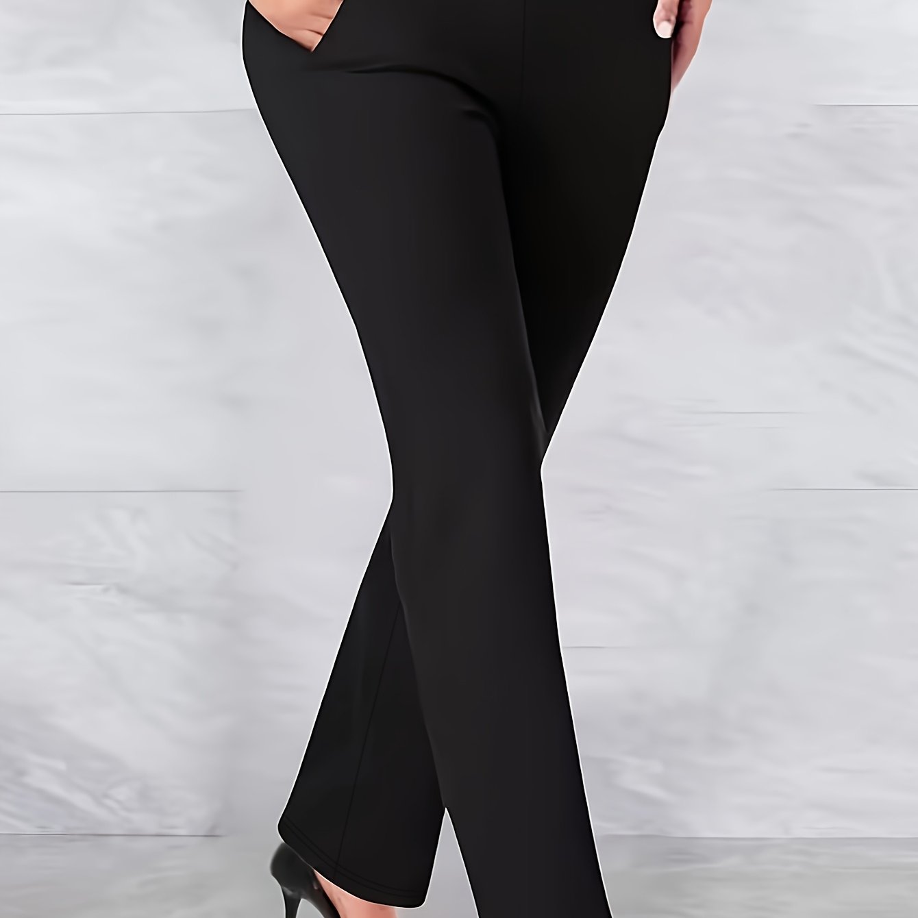 Plus Size, Extended Plus-size Stretch Straight-leg Pants