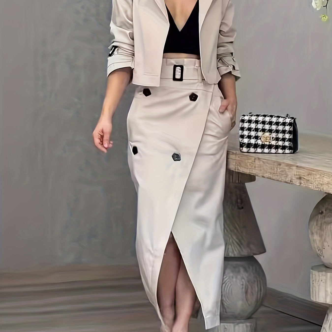 2pcs Women's Elegant Blouse And Skirt Set (ll168)