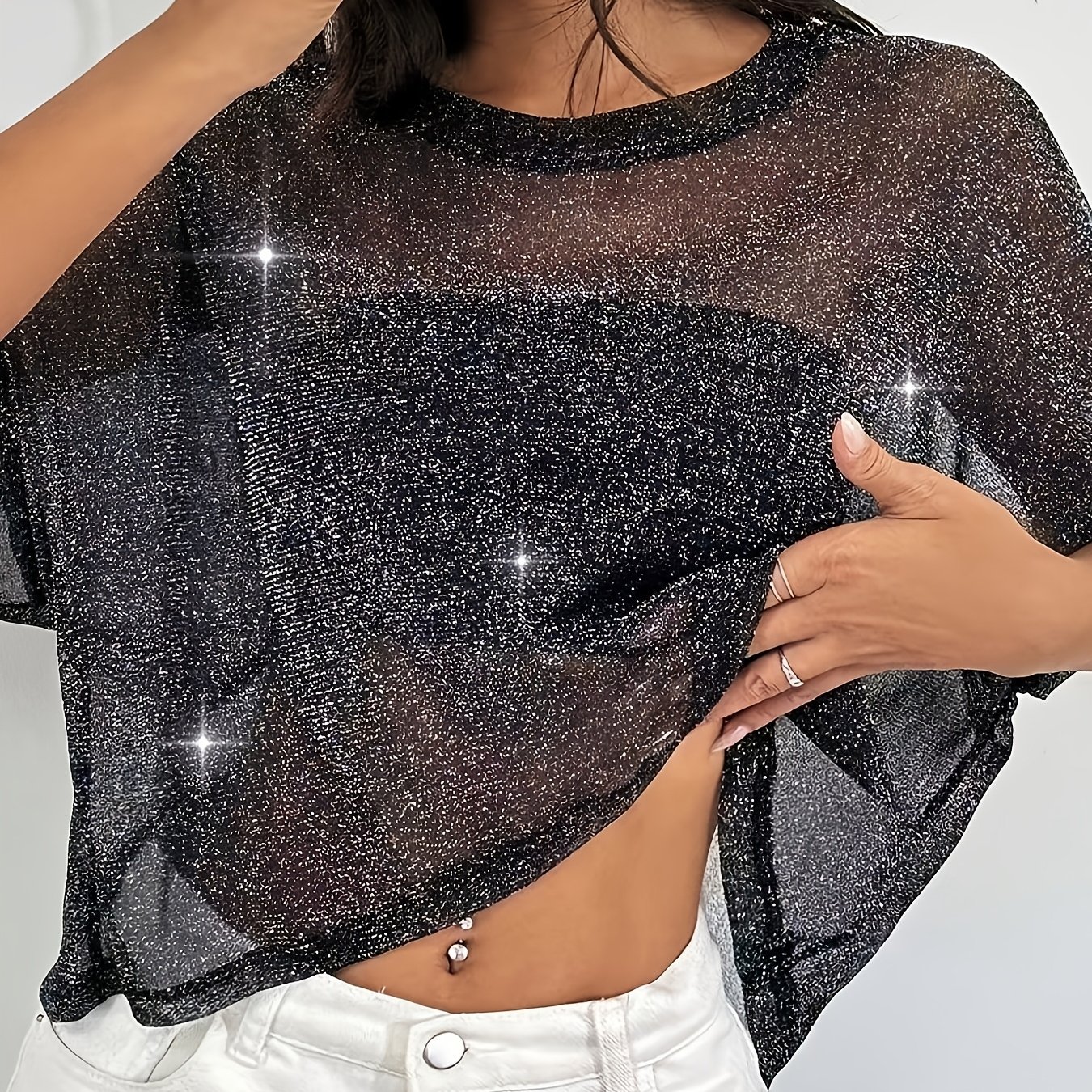 Image of Fashion Women's Mesh Top