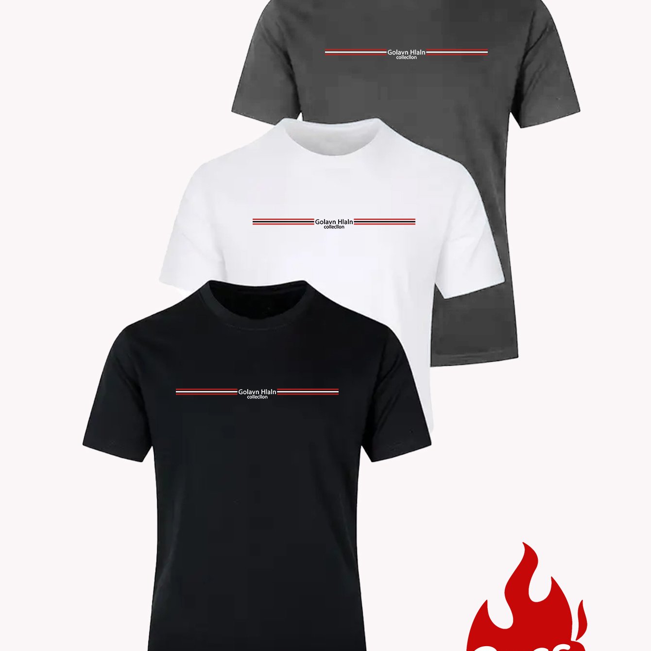 TEMU Obm Starry Fit Short-sleeve T-shirt 3pcs – Breathable, Versatile Everyday Essential