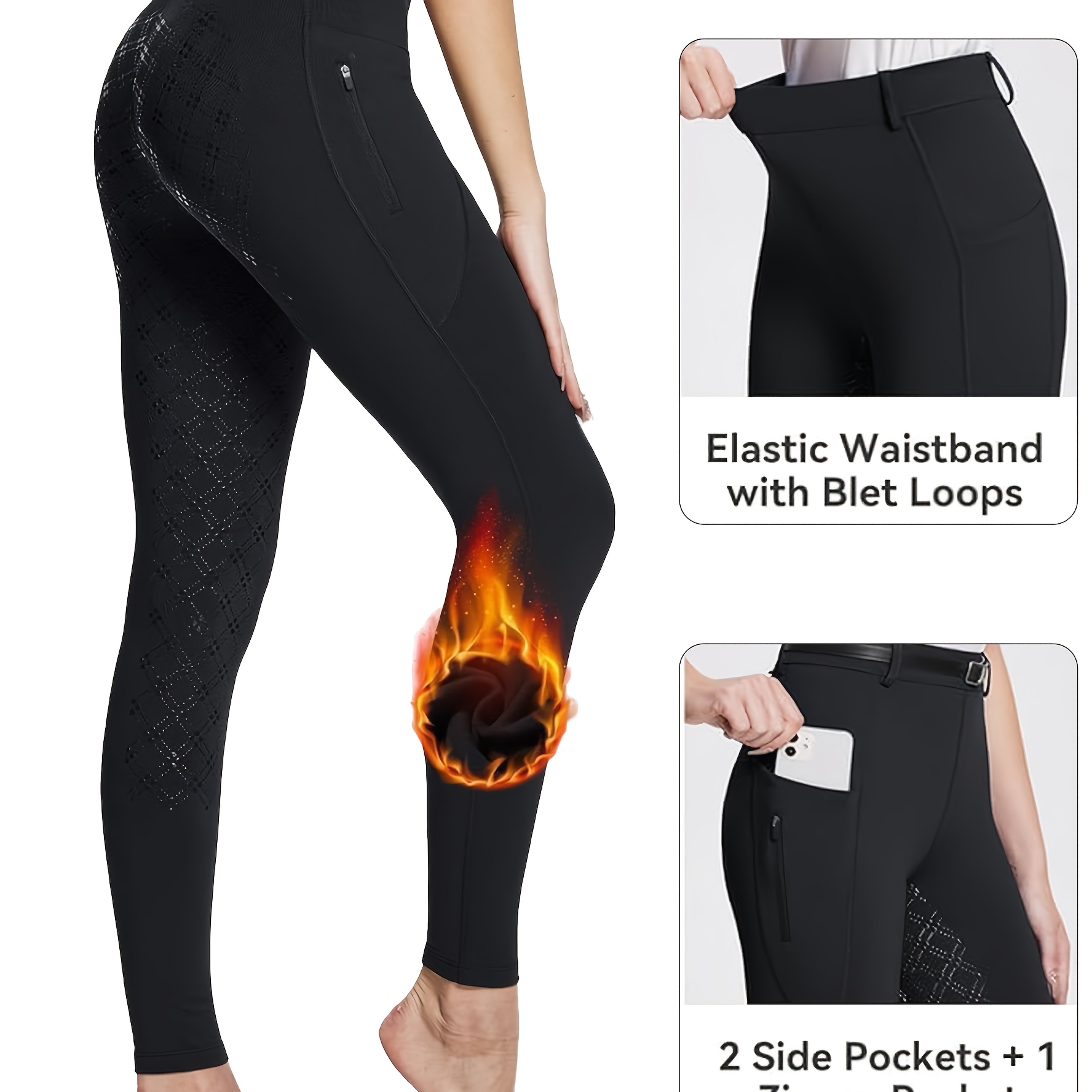 Women's Velvet Equestrian Pants Feature A Full-seat Silicone Grip, A High Waist, And A Multi-. Are Soft, Skin-friendly, And Durable, Making Them Ideal For Outdoor Riding And Everyday Use
