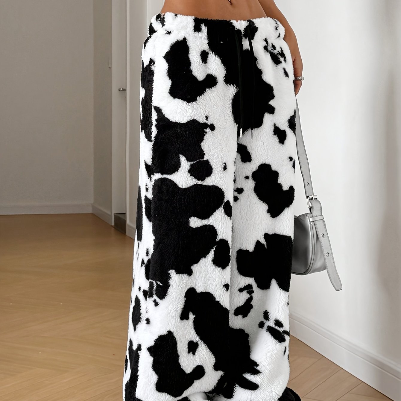 Image of Elegant Wide- Trousers - Wide- Pants With Wide Opening, Comfortable Straight Fit, Machine Washable - Wear Suitable For Casual, Office & -casual - Fashion Pants