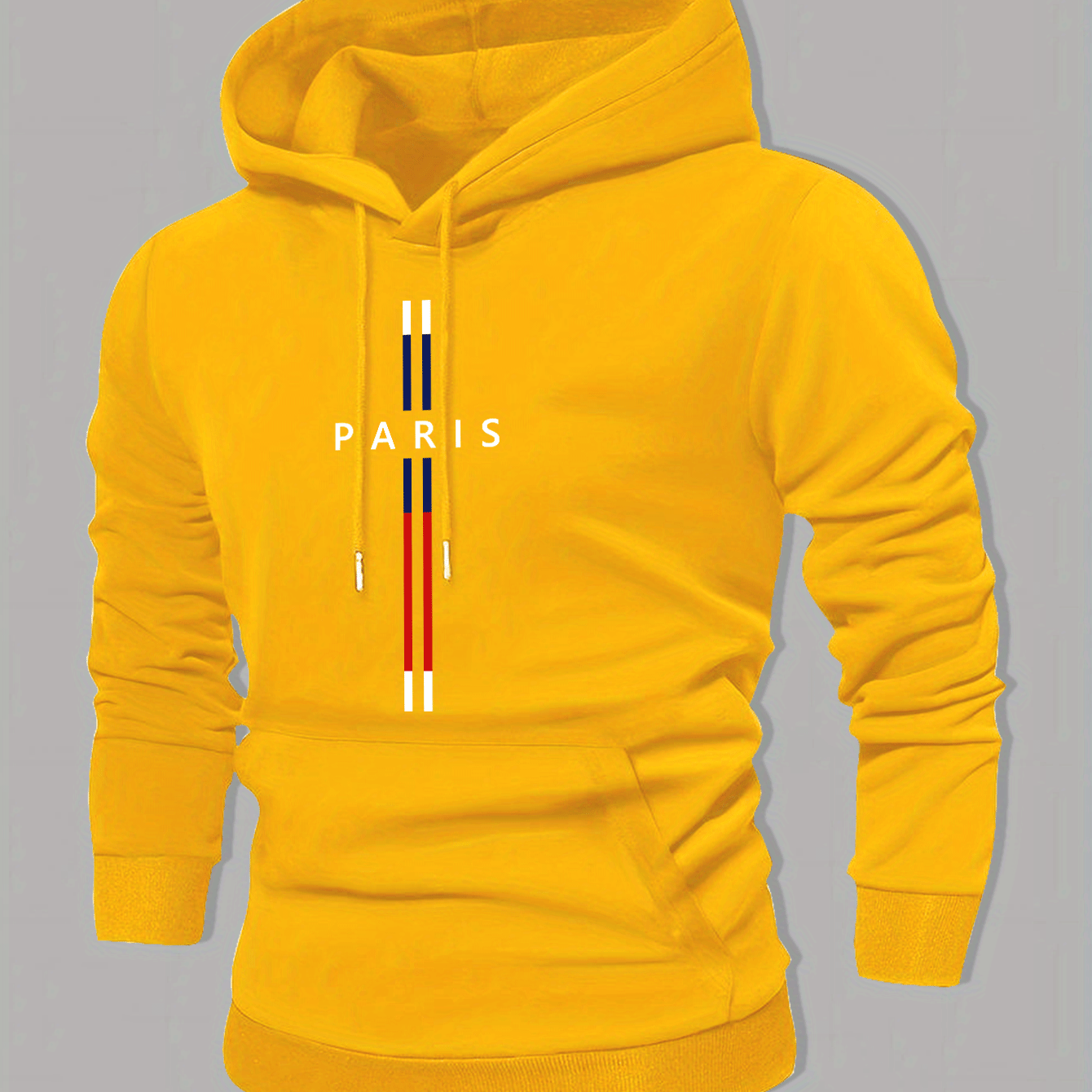 TEMU Sweat à capuche imprimé pour homme - Pull à cordon décontracté avec , tissu , lavable en machine