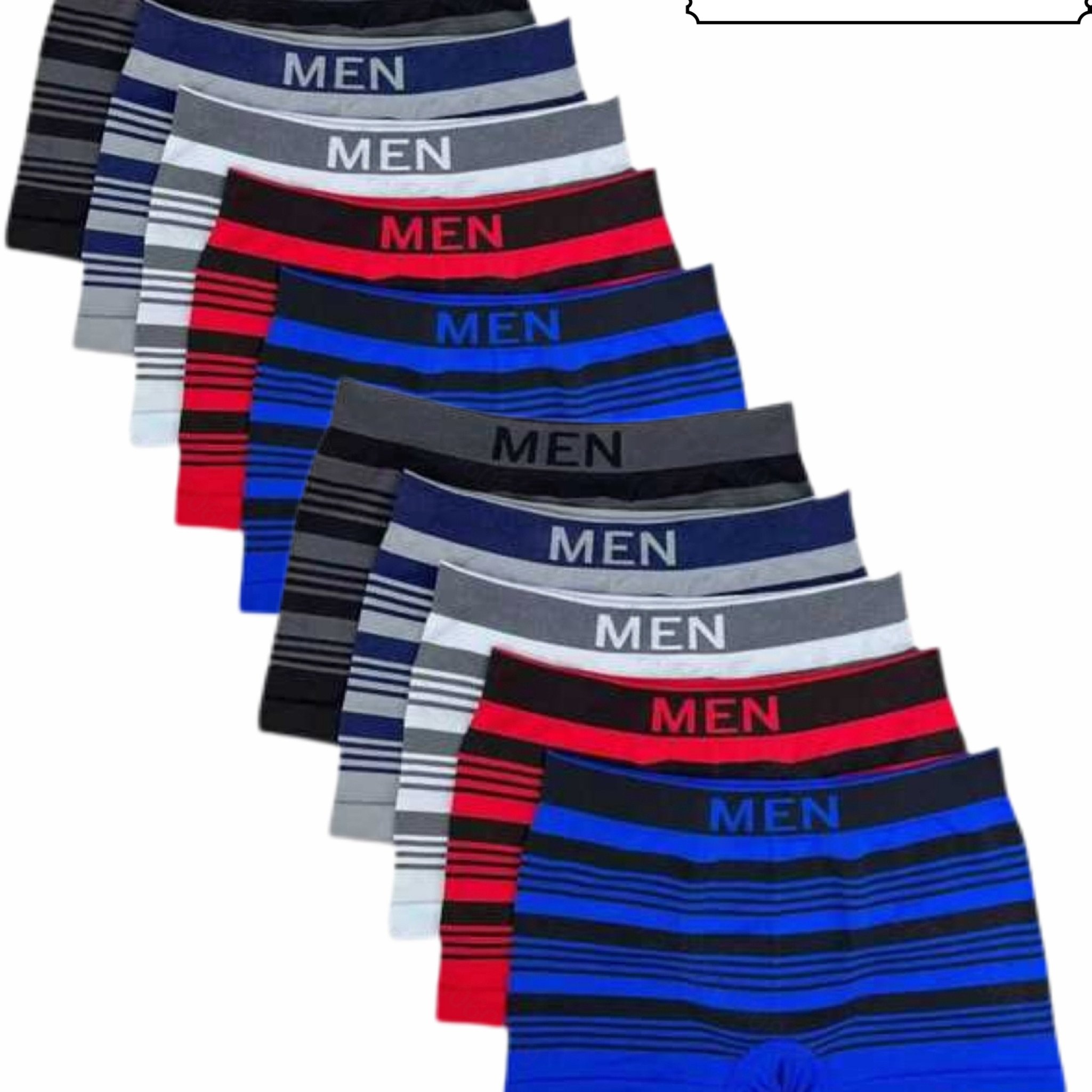 TEMU 10 piezas de bóxers tipo calzoncillo para hombre transpirables, tela cómoda y , material elegante y práctico, ropa interior deportiva de