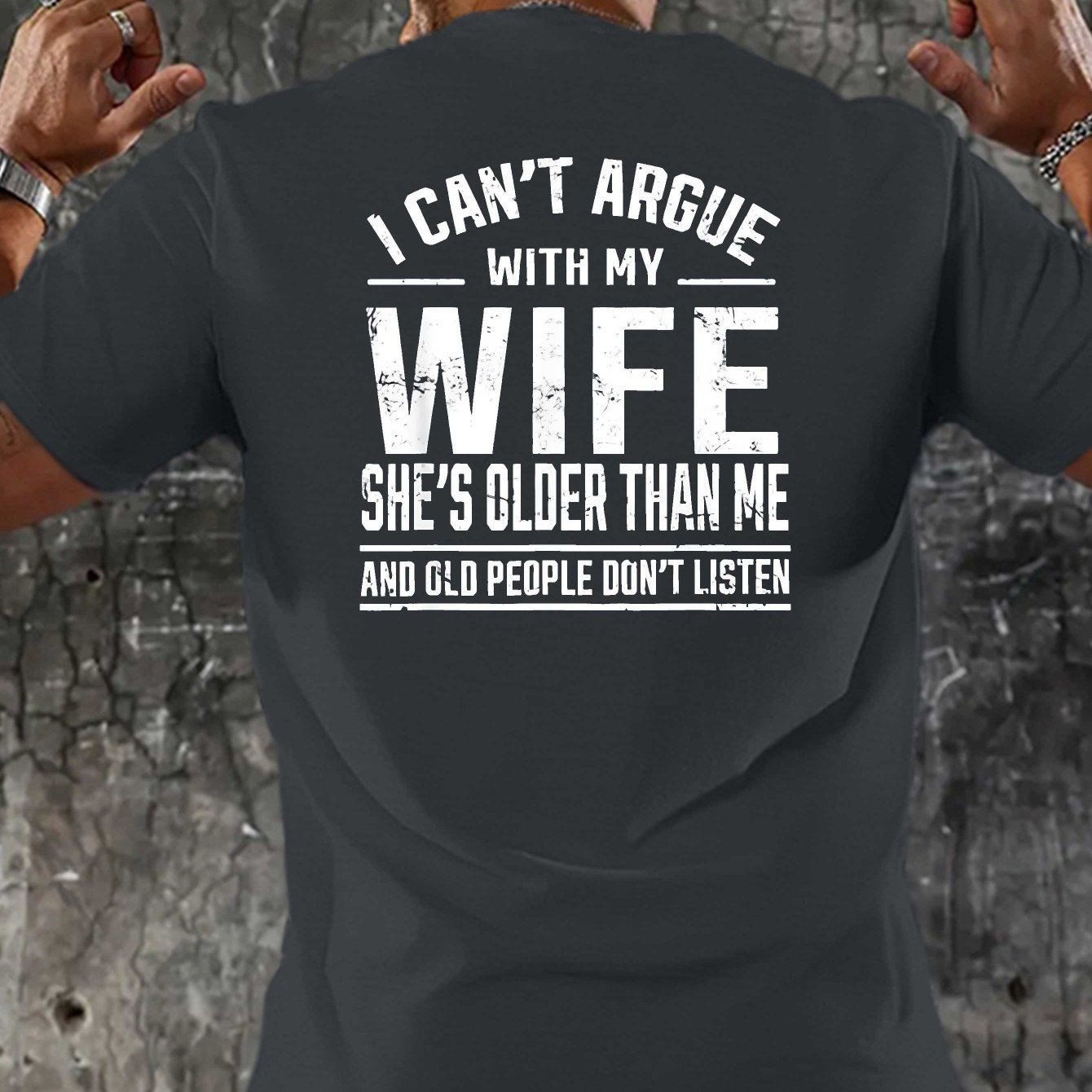 TEMU Men's Plus Size Funny Sarcastic Quote T-shirts - Big & Tall Short Sleeve Casual Tees With Humorous Sayings, Machine Washable Round Neck Summer