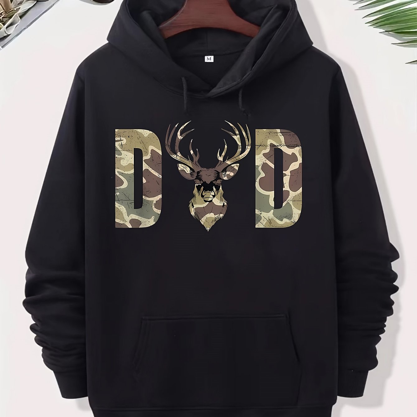 TEMU Unisex 2025 Couple Hoodies For Men With Camouflage Design For Hunting