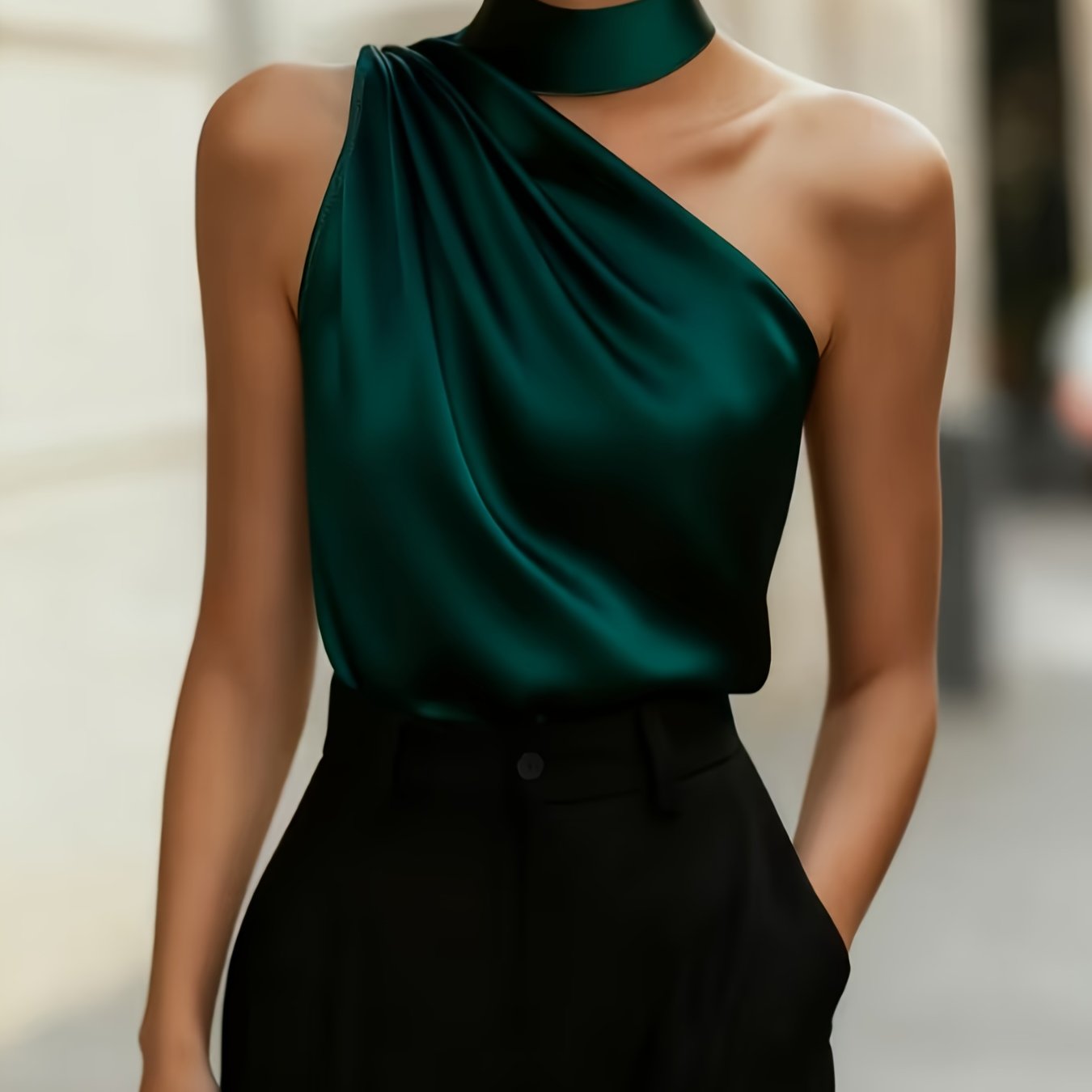TEMU Party Elegant And Stylish Off-shoulder Top