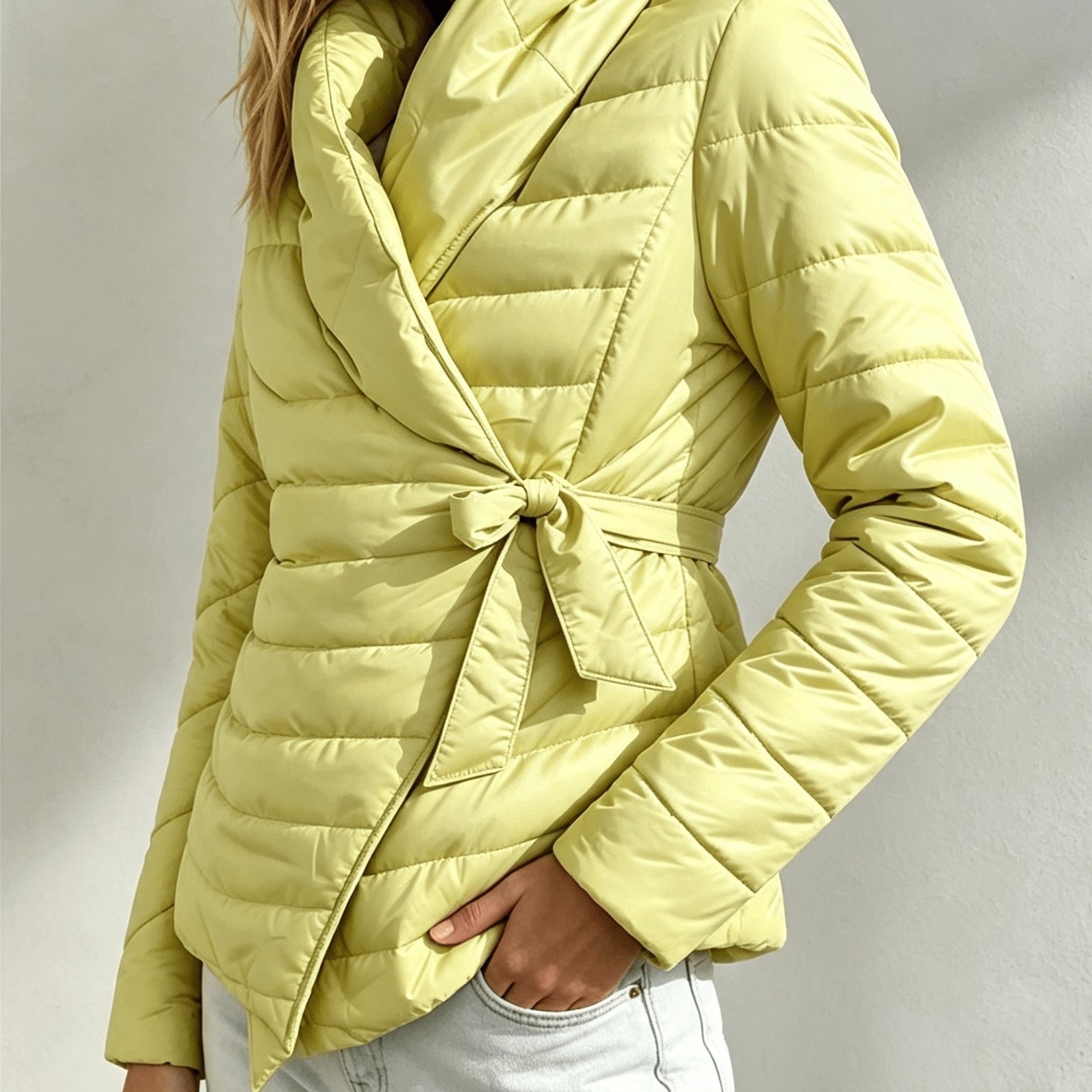 Women's Fashion Casual Elegant Short Lace-up Jacket