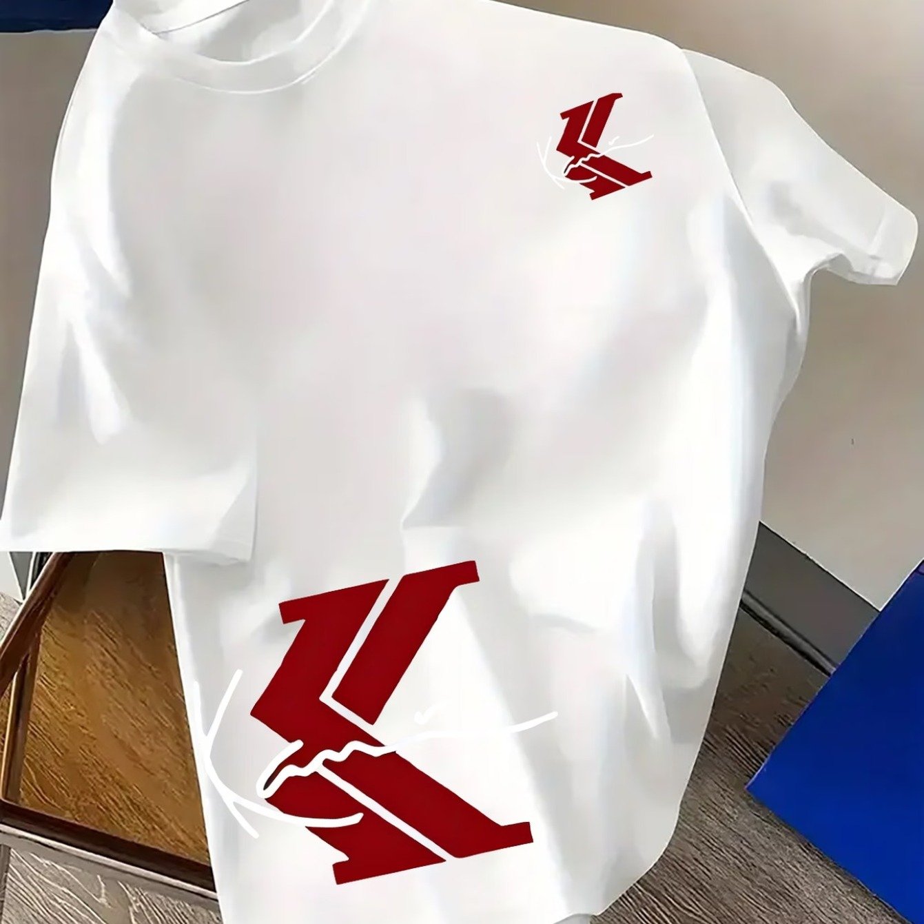 Men's Punk Street Style Printed T-shirt- Letter Print, Lightweight Summer Casual Short Sleeve Crew Neck Tee, Streetwear Fashion, Plus Size