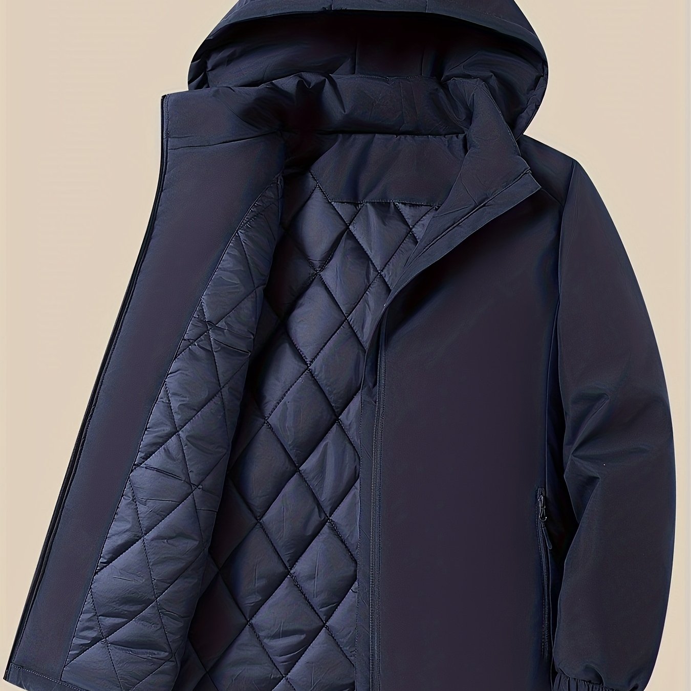 Мужскаязимняякуртка-Ветрозащитныйплащскапюшономнаполноймолнии,сверхпрочнаяверхняяодеждадляхолоднойпогоды,застежканамолнииспередиикарманынамолнии-SilhouetteH-Lineдляулицы,путешествий,накаждыйдень-Элегантнаязимняякурткадлямужчин,одеждадляактивногоотдыха