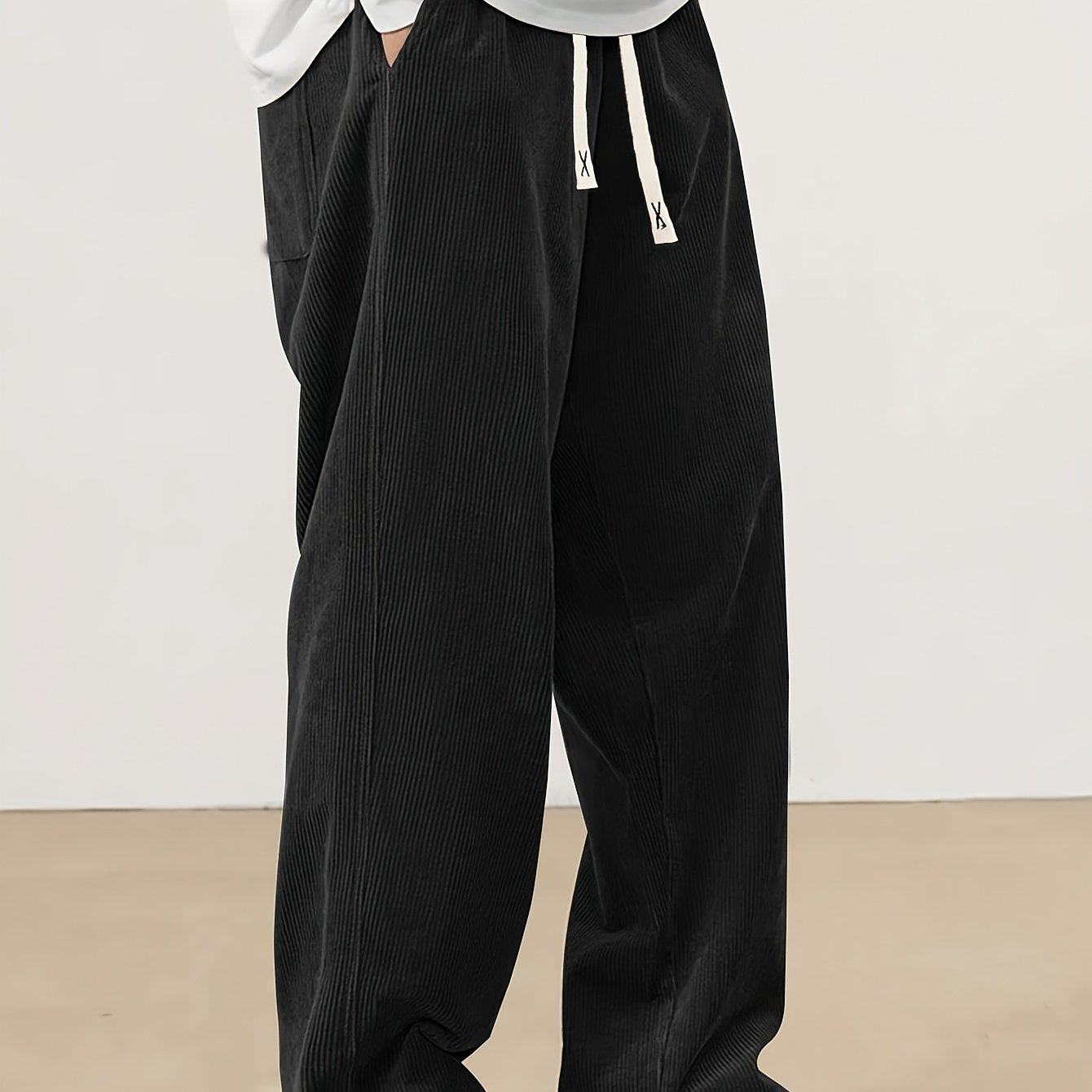 2025-Pantalon Cargo Homme Coton- Pantalon Taille Elastique Couleur