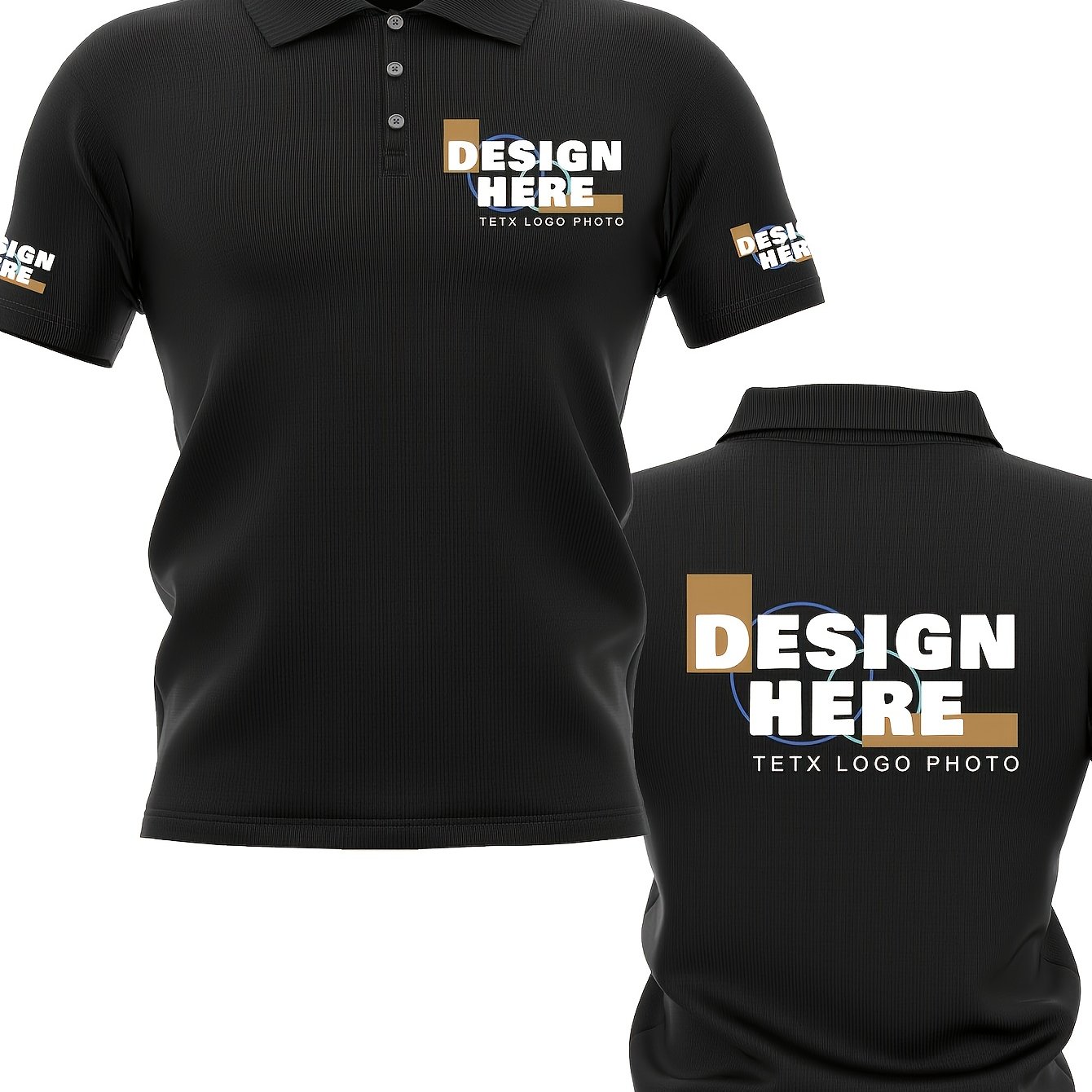 TEMU Custom Shirts, Personalized Short Sleeves, Fun Customization Options For Cuffs, Chest, And Back, Workwear, Cultural Shirts, Employee Gifts,