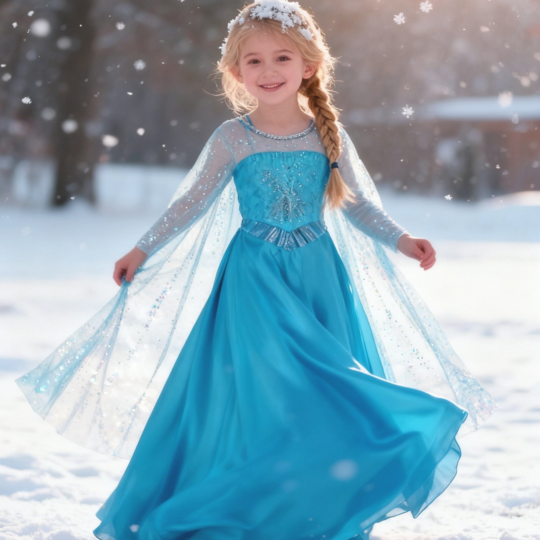 Image of Halloween Princess Dress For Girls, Dress. The Of A Fabric With Texture And Drape. Suitable For Halloween, Christmas, Carnival, Easter, Mardi Gras, Birthday Parties, Balls