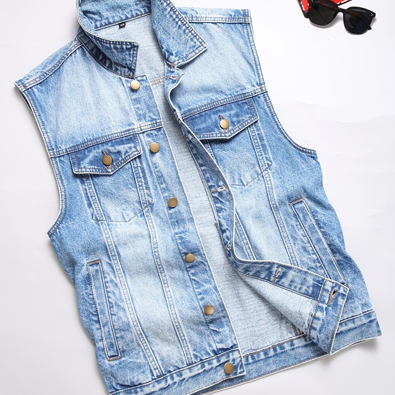 Men's Sleeveless Denim Vest