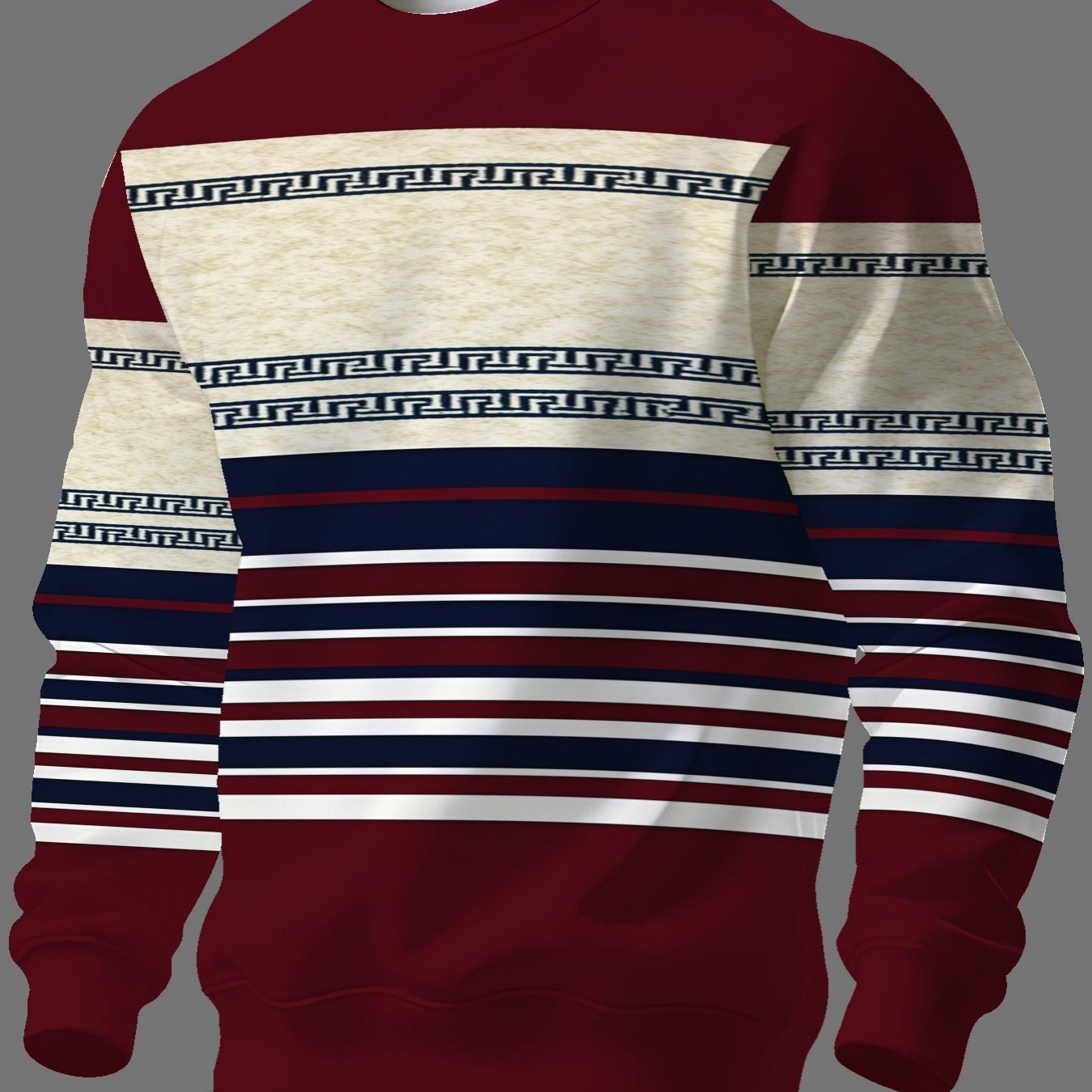 TEMU Men's Autumn Winter New Long Sleeve Sweatshirt Men's Casual Trendy Brand Men's Round Neck Sweatshirt Winter Clothes For Men