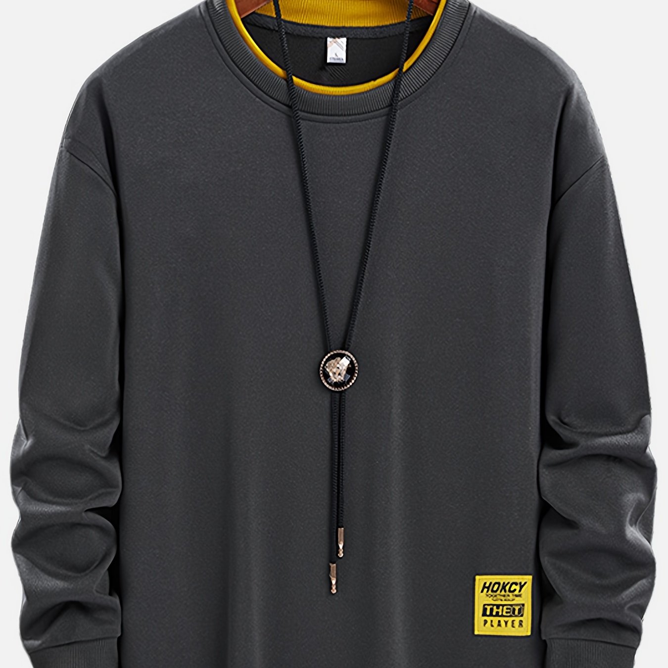 TEMU Round Neck Long Sleeve Sports Shirt, Casual Outfit, Pullover, Clothing For , Autumn, And , Autumn Sports Casual Sweatshirt, Outdoor Cloth