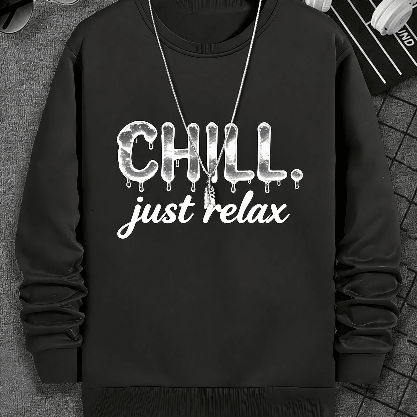 Image of Children Boys Crew Neck Sweatshirt Print 100% Cotton Terry Thickened Autumn Winter Casual Daily Wear School Outdoor Gift