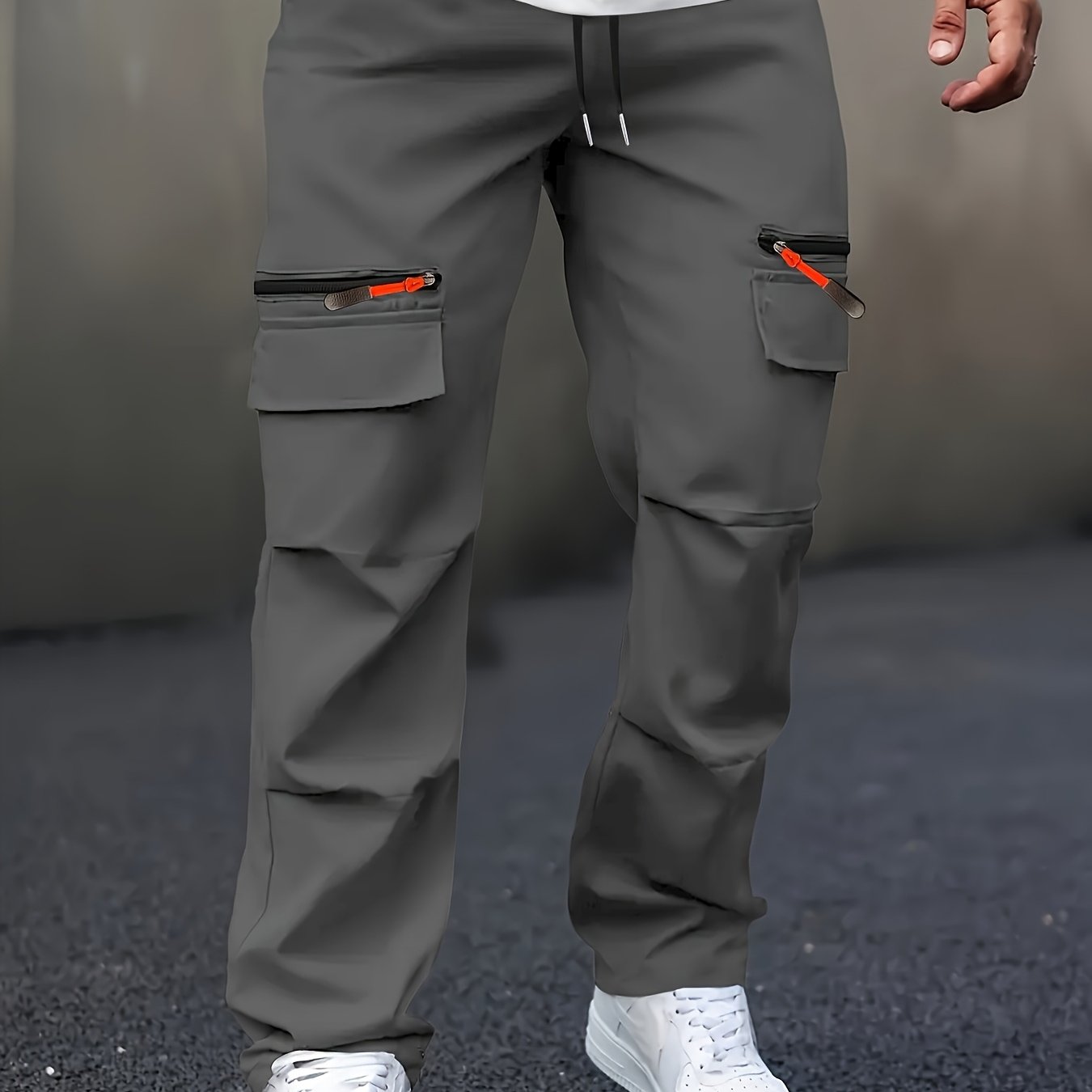 TEMU Pantalon pour Homme de Haute Qualité | Pantalon Décontracté Multi-poches pour Homme, Pièce Unique. Ceinture Élastique Extensible. Style