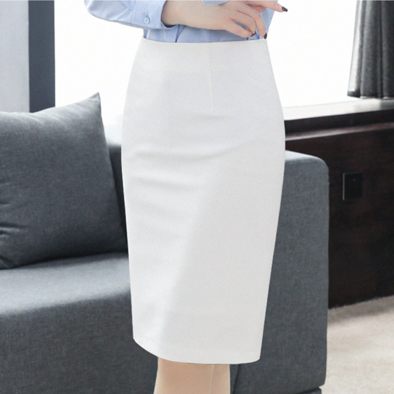 TEMU Tight Skirt, Tight Skirt, Professional Skirt, Work Skirt, Narrow Skirt, Suitable For Business, Office, Formal Settings