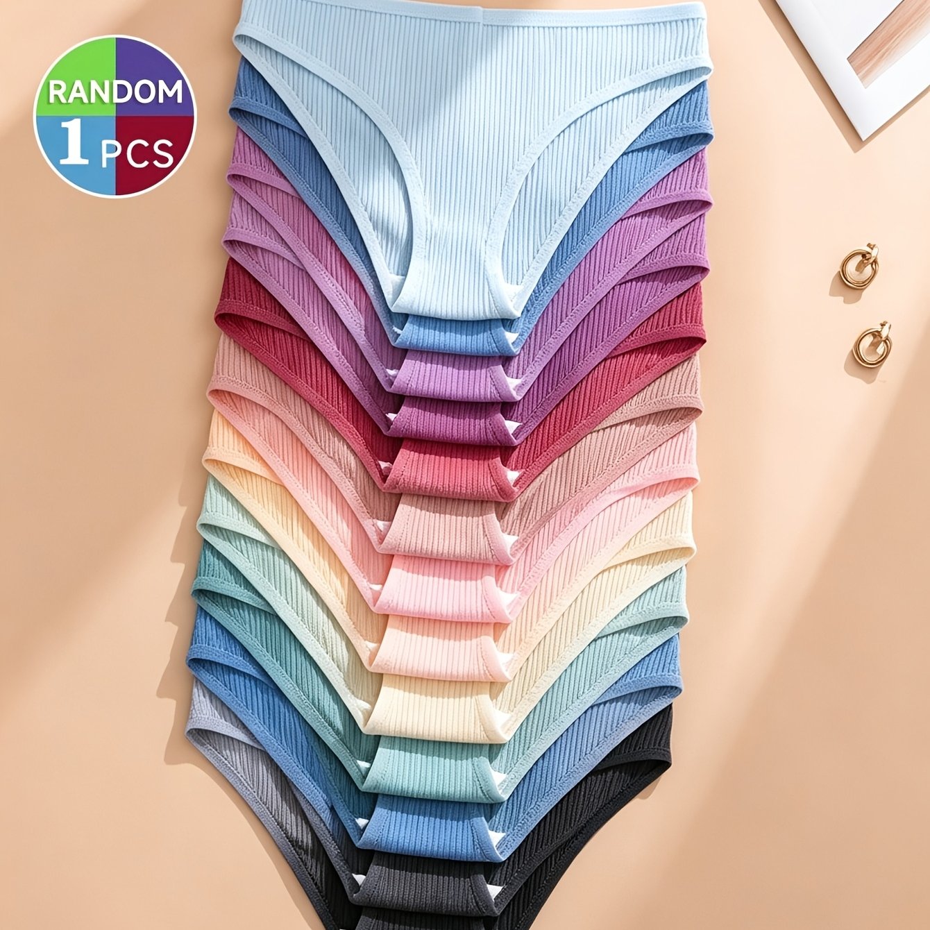 TEMU 13 Assorted Colors Pc, Random 1pc Soft, Comfortable Mid-rise Style. Features A -friendly, Design In Of Colors; Form-fitting Yet Opaque. Suitable