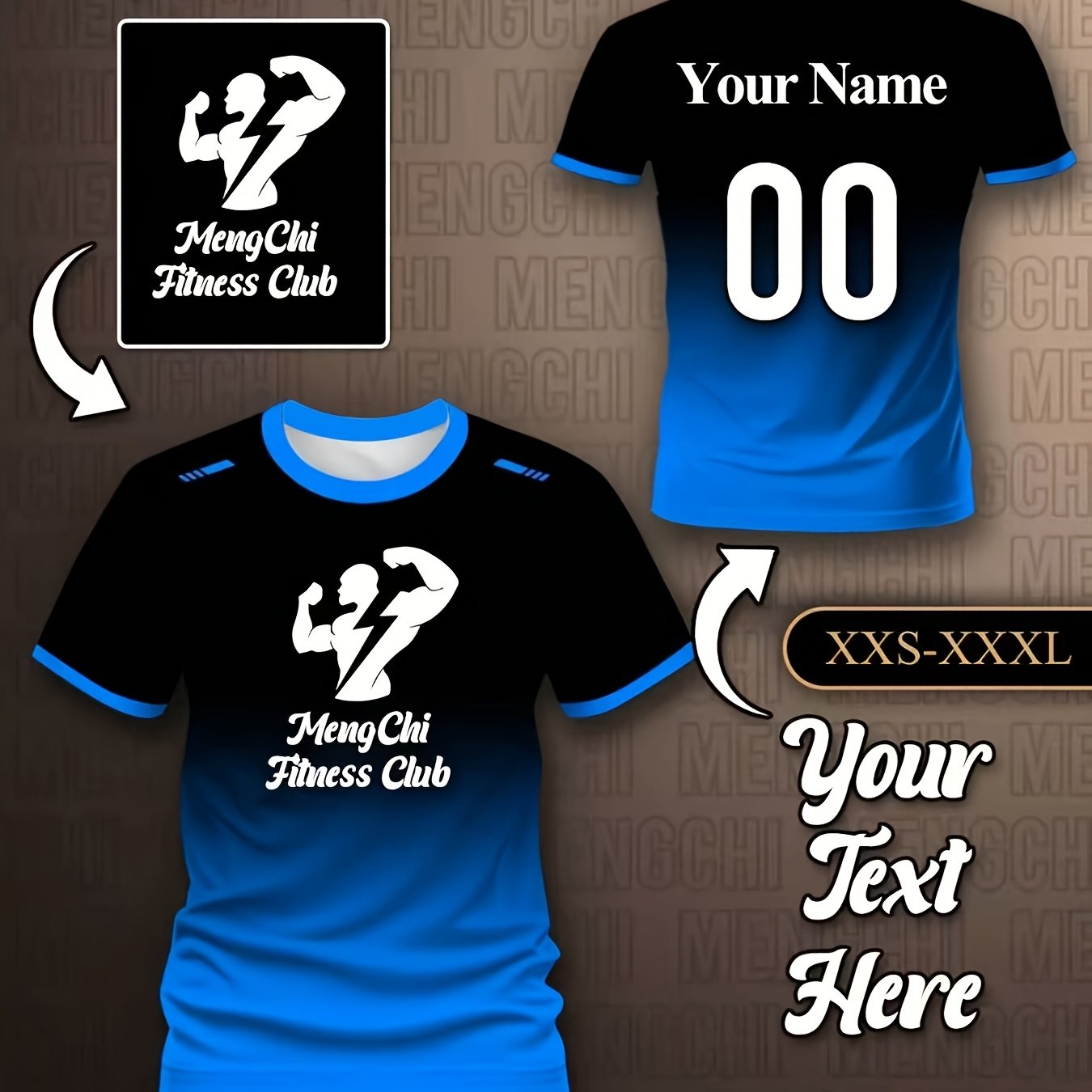 TEMU Custom 3d Printed T-shirt For Men And Women - Summer Gradient Color Personalized Design, Pet Photo Print, Breathable Short Sleeve Crew Neck Top,