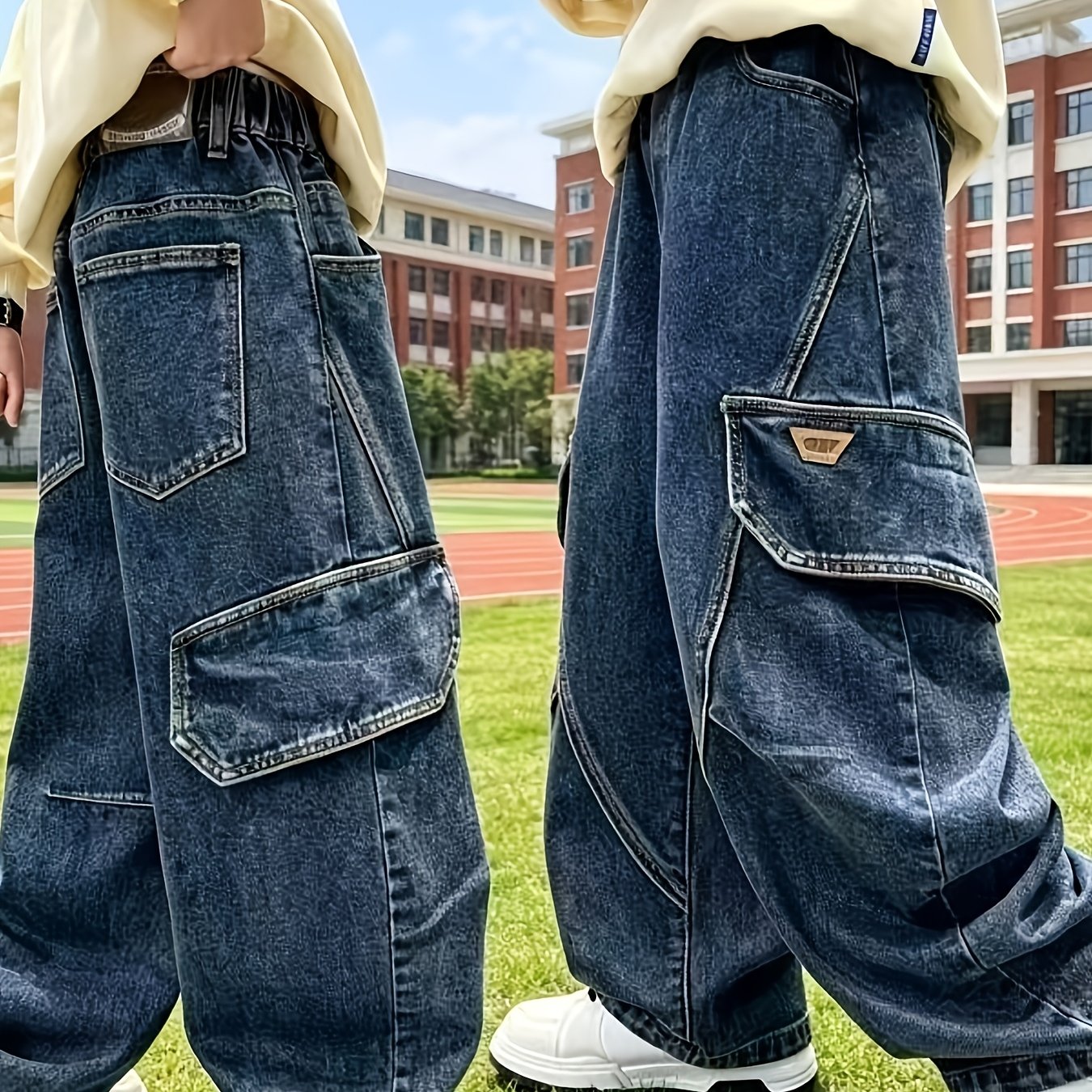 Image of Boys' Stylish Versatile Casual Attire, Suitable For School, Outdoor Activities, Travel, Parties, Camping, Picnics, , Street Dance.