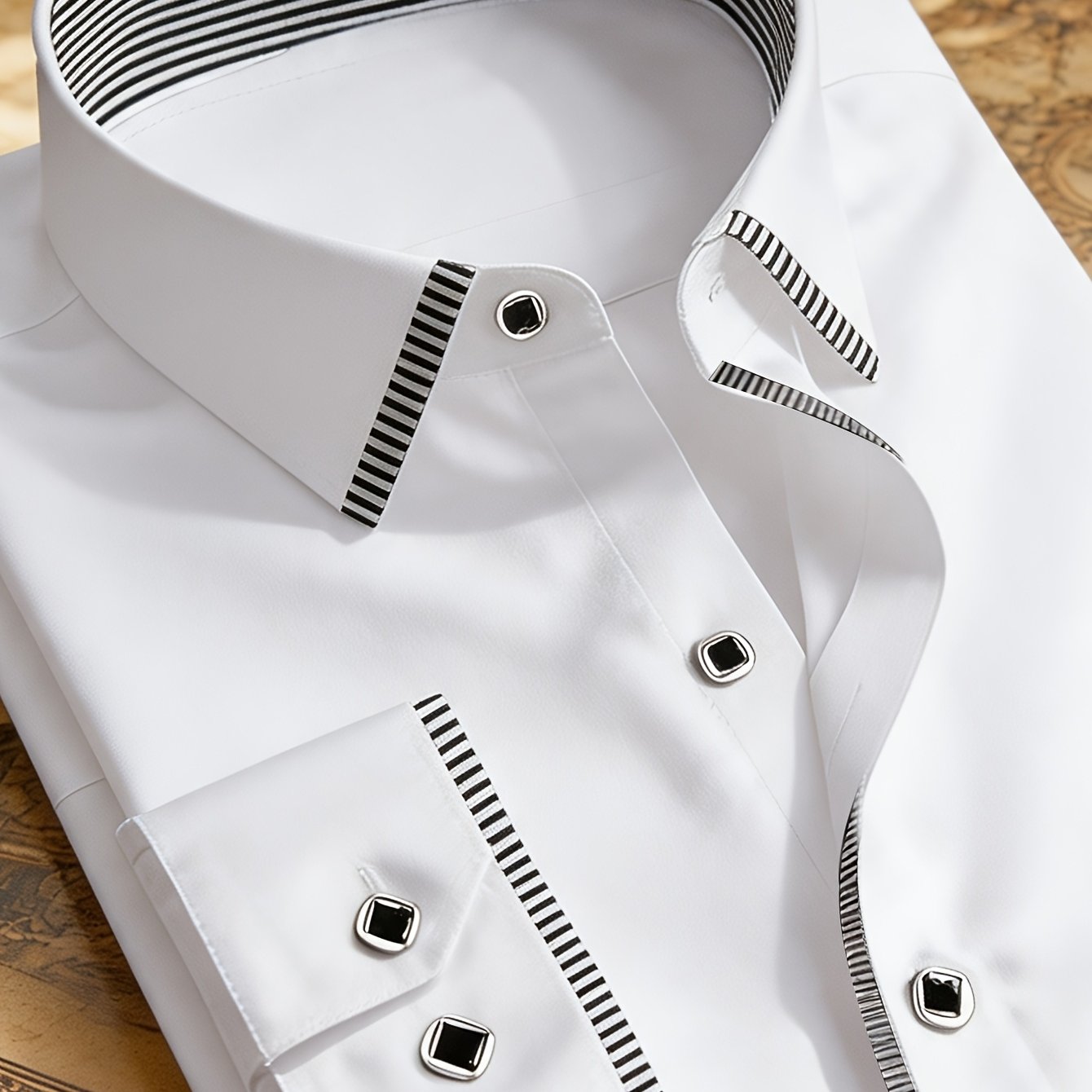 TEMU 1 chemise pour homme, style homme, vêtements de créateur pour homme, chemise boutonnée à manches longues pour homme, printemps/automne, avec