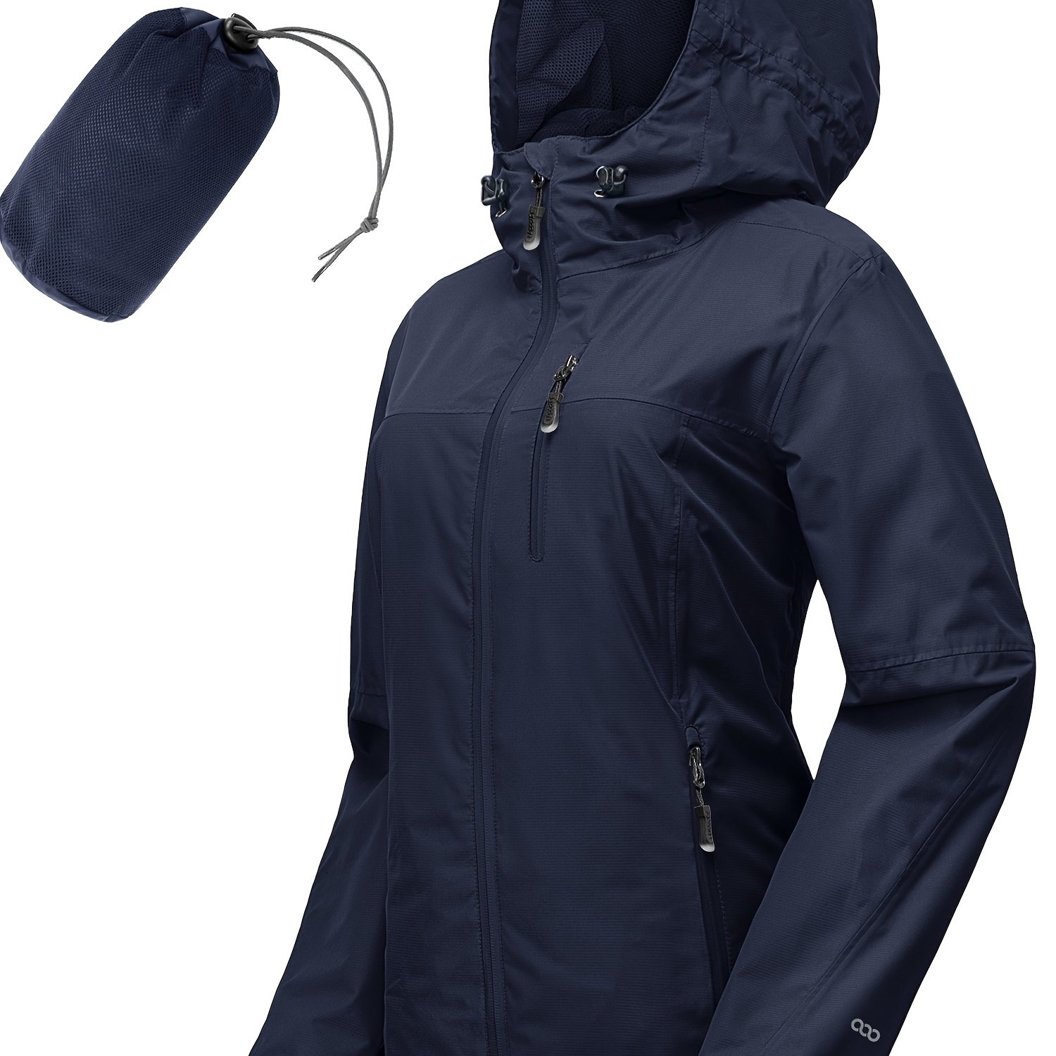 33 women's packable jacket lightweight coat adjustable - Temu