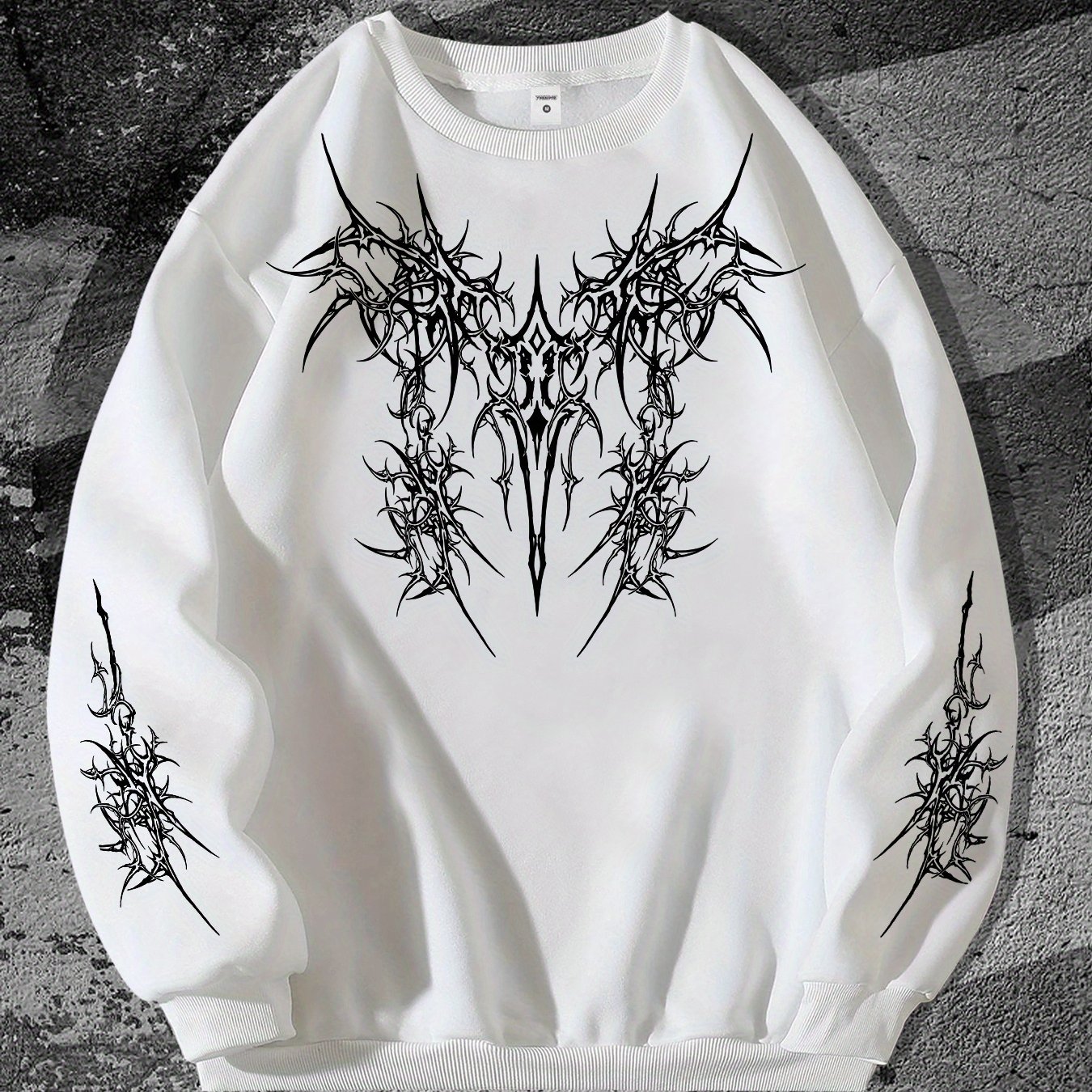 TEMU Men's Hip-hop Sweatshirt, A Trendy For Everyday Wear, Suitable For Fashion Enthusiasts In Campus
