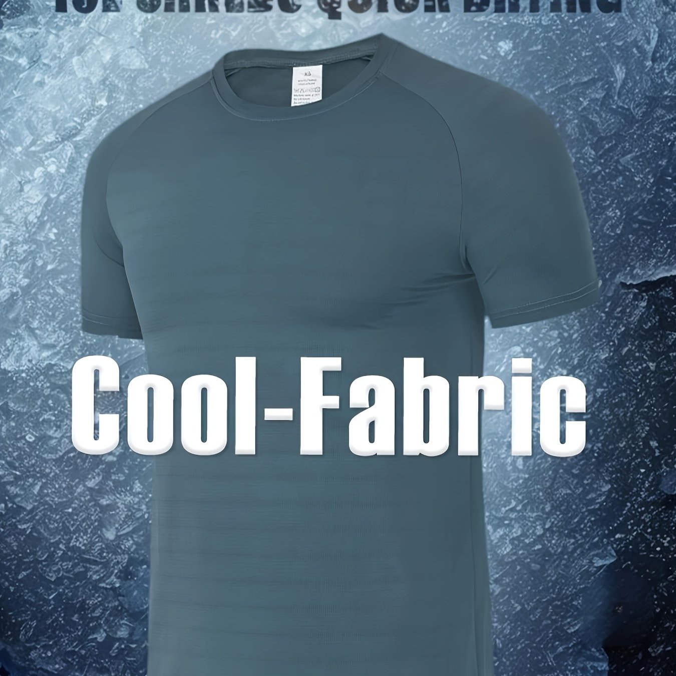 E-shop 1 Stück Frühling/Sommer Herren Ice Fiber Gewebe Gradient Mesh Atmungsaktives Schnelltrocknendes Feuchtigkeitsableitendes Hochelastisches Kurzarm