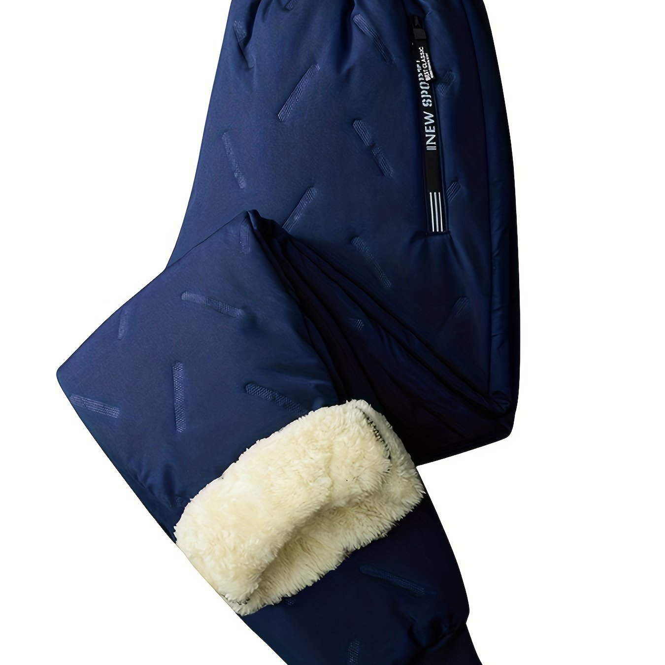 Boys' Warm Fleece Lined Casual Pants, Fashion Sweatpants, Warm Winter Active Pants, For Outdoor