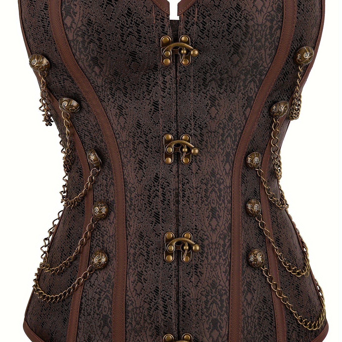 Gorgeous Vintage Gauze Gothic Lock Clasp Court Corset Bodice
