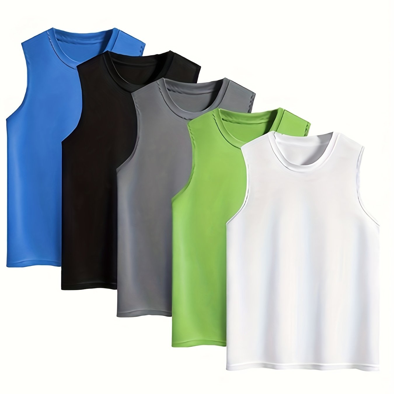 TEMU Set Of 's Sleeveless Tank Tops With 50+ For Quick Drying, Ideal For Summer Workouts, In Sizes S To 4xl