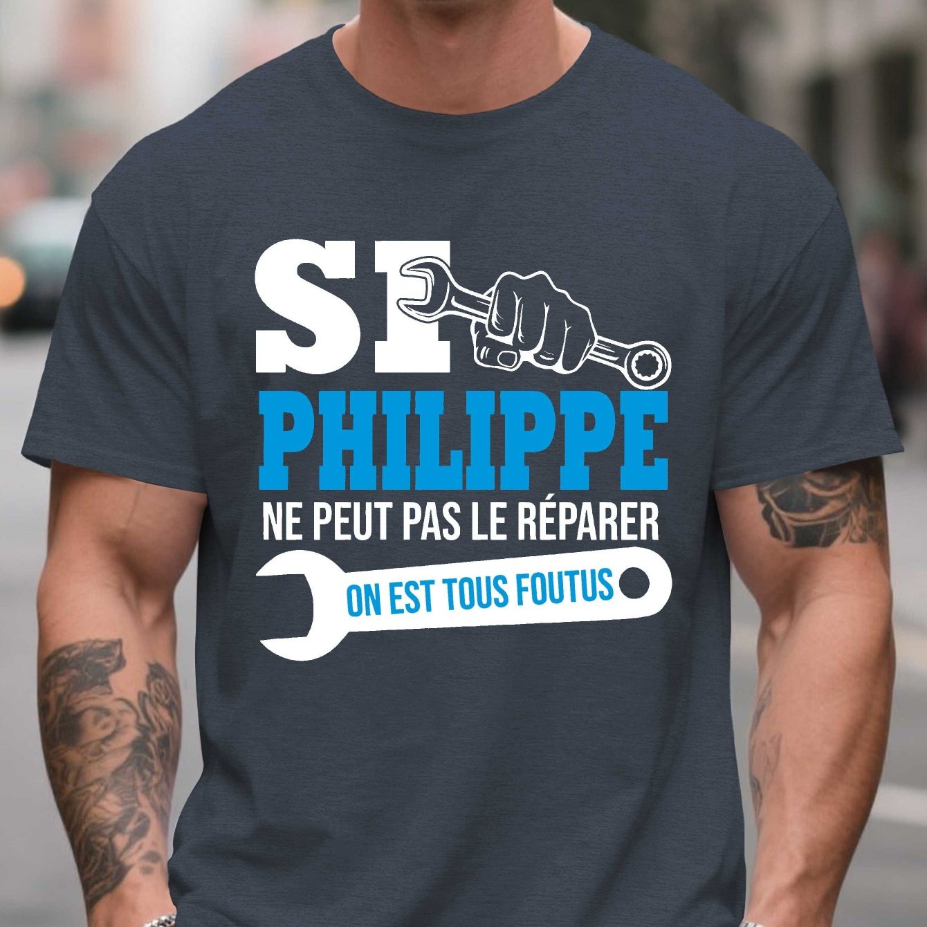TEMU T-shirt Manches Courtes avec Message "" - Haut d'Été pour Homme