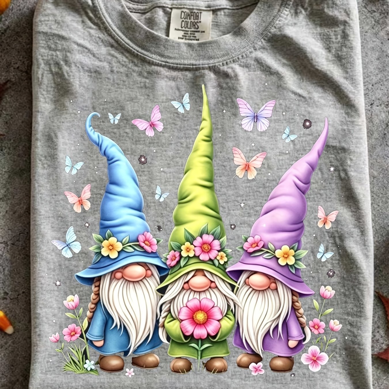 TEMU A Multi-colored Unisex Goblin Trio Featuring A Tropical And 3 Made From Soft And Breathable Material It Has A Loose Round-neck And Short Sleeves