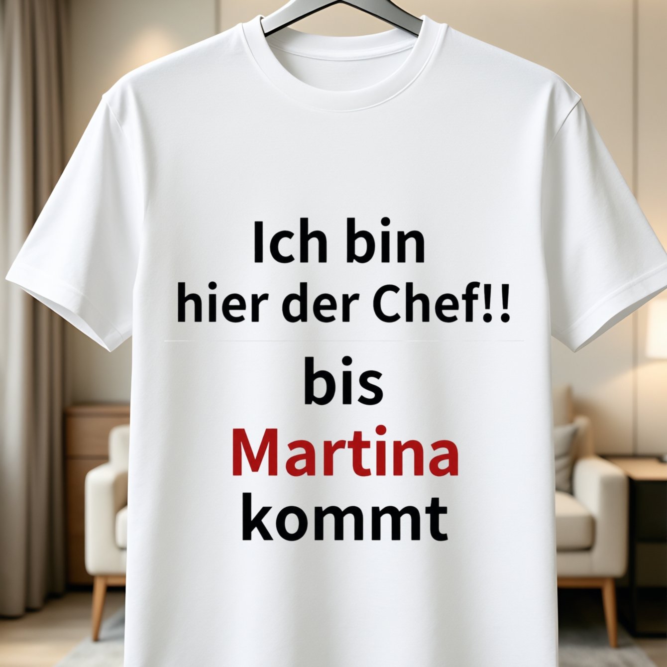 German Martina T-shirt I Am The Here Quote Name Lettering Funny Family Humor Unisex T-shirt