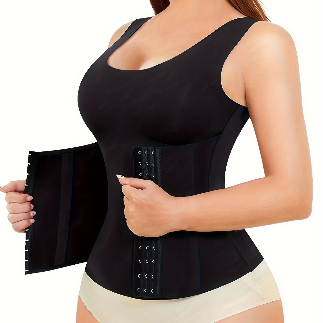 Women Waist Trainer Body Shaper Vest Breathable Gather Bra Tummy