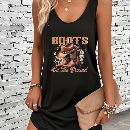 womens large size summer black creative mothers day printed dress