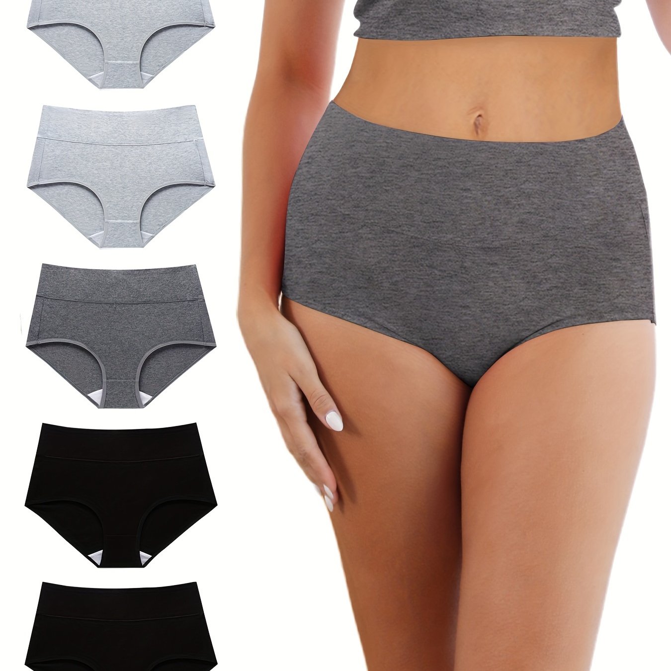 Simple Solid Briefs Comfy Breathable Stretchy Intimates - Temu Canada