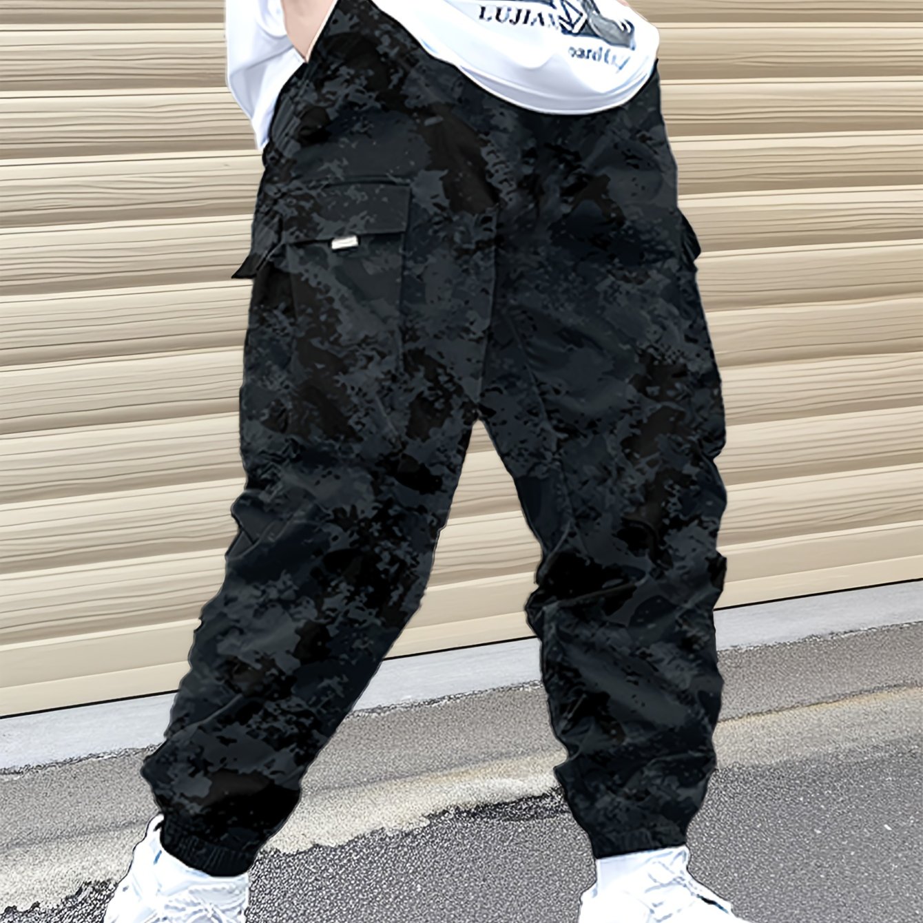 1pc Boys' Teenager Comfortable Versatile Trendy Fashion Outdoor Casual Sports Camouflage Cargo Long Pants Spring Summer Autumn, For Outdoor